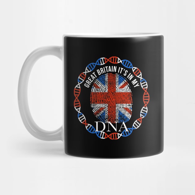 Great Britain Its In My DNA - Gift for BritIsh From Great Britain by Country Flags